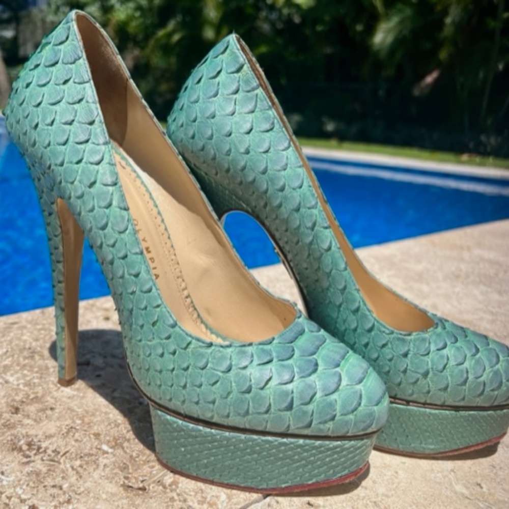 Charlotte Olympia Python Heels - Picture 4 of 15